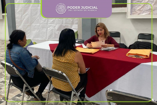Poder Judicial de Puebla Atiende a la  Población de los Municipios con Servicios Gratuitos de Defensoría Pública
