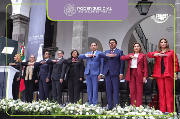 Poder Judicial de Puebla Rinde Informe 2024: Modernización y Fortalecimiento de la Justicia en el Estado.